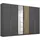 Rauch Drehtürenschrank Lamella 271 x 210 x 54 cm Grau