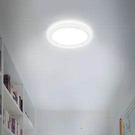 Briloner Slim LED Deckenleuchte 12W rund weiß