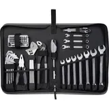 KRAFTWERK Werkzeugmappe 57-tlg. mit 33-tlg. Bit Set | Werkzeug Set mit Zangen Set | Werkzeugtasche gefüllt mit Ring-Maulschlüssel 8-19 mm | KRAFTWERK Werkzeugset Art. Nr.: 208.100.000