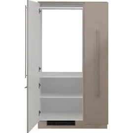 WIHO KÜCHEN Küchenzeile Chicago 90 cm braun