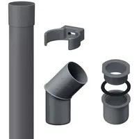 Inefa Fallrohr Set DN50 / 50mm, PVC 2m DN