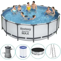 Bestway - Steel Pro MAX - Schwimmbecken mit Filterpumpe - 457x122 cm EINHEITSGRÖSSE