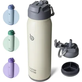 luxuskollektion Edelstahl Trinkflasche grau 0,71 l