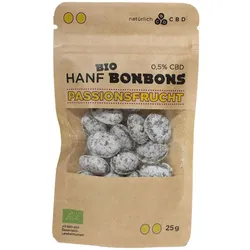 natürlich CBD BIO-Hanfbonbons Passionsfrucht 25 g