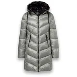 District Wintermantel Sapporo (mit Kapuze, wasserabweisend) silber Damen
