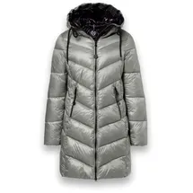 District Wintermantel Sapporo (mit Kapuze, wasserabweisend) silber Damen