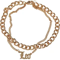 URBAN CLASSICS Zodiac Golden Anklet - Goldfarben - L/XL