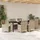 vidaXL Garten Essgruppe 7-tlg. Beige