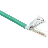 Act CAT5E F/UTP LSZH stranded patch green 100 m.