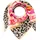 Zwillingsherz Dreieckstuch ZWILLINGSHERZ "Love Leo", Damen, beige, Obermaterial: 100% Polyester, Modetücher, kombiniert Leopardenmuster mit LOVE-Schriftzug, farbenfroh