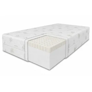 marpur Latexmatratze, Weiß, Textil, H3, 140x200 cm, Oeko-Tex® Standard 100, Schlafzimmer, Matratzen Shop, Matratzen