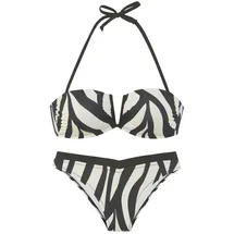 French Connection Bandeau-Bikini Damen Schwarz 38 Cup A/B