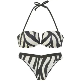 French Connection Bandeau-Bikini Damen Schwarz 38 Cup A/B