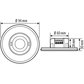 ESYLUX Bewegungsmelder MD-FLAT 360i/8 RD WH