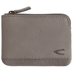 Schlüsseltasche CAMEL ACTIVE "Nimbus", Damen, grau, Leder, klassisch, Kleinlederwaren, weich genarbtes Leder mit leicht abgesetzten Ziernähte, dezentes Logo