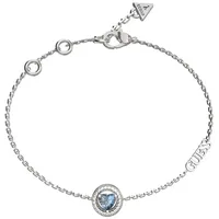GUESS JUBB04668JWRHLSS Damen-Armband Solitaire Heart Crystal