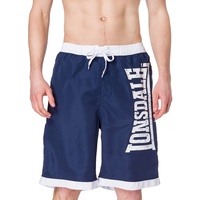 Lonsdale Herren Clennell Shorts, Navy/White, M EU