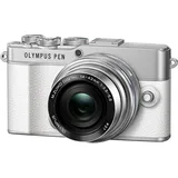 OM System E-P7 weiß + M.Zuiko 14-42 mm  EZ silber