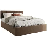 home collective Polsterbett 160 x 200 cm Bronze-Beige