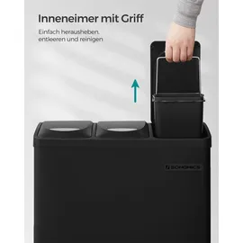 Songmics Mülleimer 24 Liter