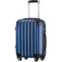 Koffer-Baron® Handgepäckkoffer Hartschalenkoffer Basic Handgepäck ABS, naviblau