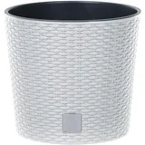 Prosperplast Rato Rundblumentopf 20 x 20 x 19 cm Weiß