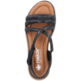 Rieker Freizeitsandalen Herren Schwarz 42