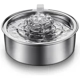 Shining House - Trinkbrunnen für Katzen, 2 l, Trinkbrunnen für Katzen aus Edelstahl