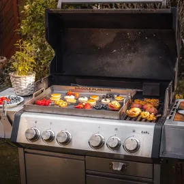 Grillrost.com Das Original Griddle 550 cm x 386 cm rostfrei Silber