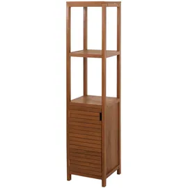 Mendler Teak-Regal HWC-M84, Badschrank Badregal Badezimmer, hochwertiges B-Grade-Teak (Kernholz, 20-30 Jahre), 180x40cm