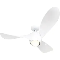 eco helix, weißer ventilator mit licht, casafan