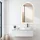 PonteSino HOKO LED Badspiegel Bogen 50x90/90x50 cm / Gold