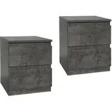 Hti-Living Nachtschrank Thekla 34 x 30 x 41 cm Grau