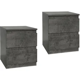 Hti-Living Nachtschrank Thekla 34 x 30 x 41 cm Grau