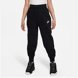 Nike Sportswear Club Fleece High-Waist Jogginghose Mädchen 010 black/black/white XS 122-128 cm