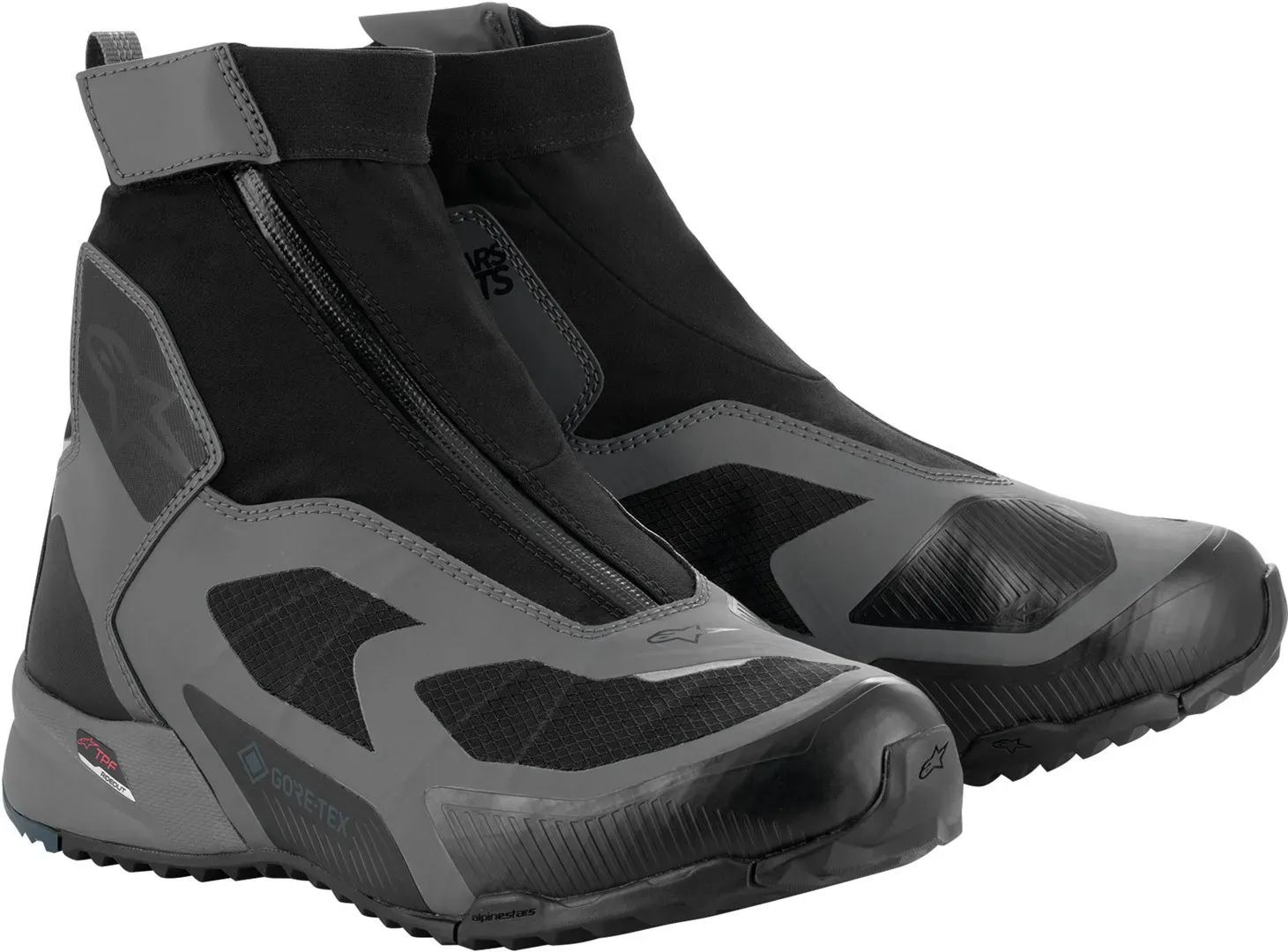 Alpinestars CR-8 Gore-Tex wasserdichte Motorradschuhe, schwarz-grau-blau, Größe 41 38 40 für Männer