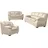Cotta Couch 3-2-1 Garnitur 2-Sitzer + 2,5-Sitzer Beige