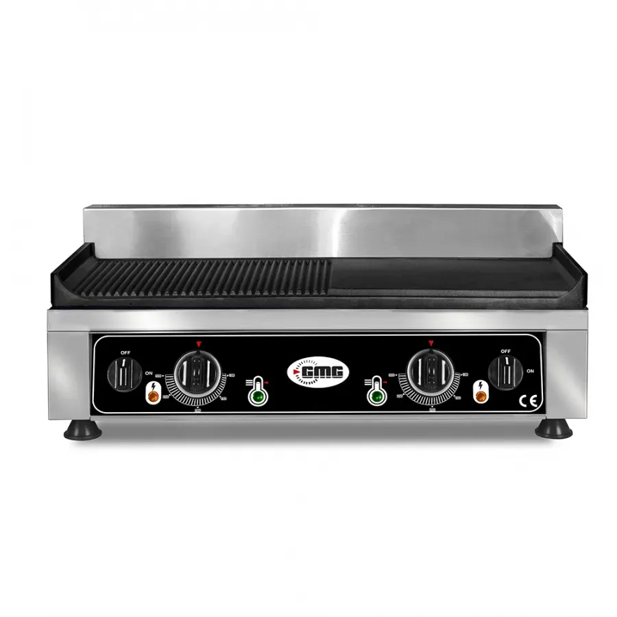 GMG Grillplatte Glatt-& Gerillt | 54 x 33 x 24 cm