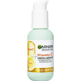 Garnier , 2-in-1-Gesichtsserum zum Aufhellen und gegen Hautunreinheiten, mit 20% Vitamin C und SPF25, nicht fettend, klinisch getestet, 50 ml