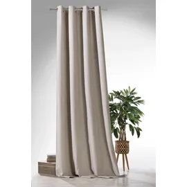 WECKBRODT Verdunkelungsvorhang WECKBRODT "Blackout" Gr. 1, beige, B:135cm H:245cm, Polyester, Gardinen, Thermo, blickdicht, Kälte-, Wärmeisolierend, Schalldämmend, Store