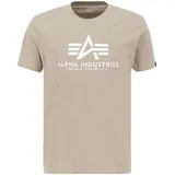 Alpha Industries T-Shirt Basic T-Shirt beige, Größe M