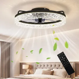 Homcom Deckenventilator 50 cm Schwarz