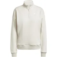 Adidas Essentials Small Logo Halbreißverschluss-sweatshirt Wonder Alumina / White