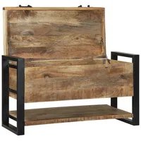 VidaXL Aufbewahrungsbox 80x35x45 cm Raues Mangoholz