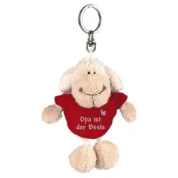 NICI - Plüschanhänger - Schaf »Opa ist der Beste« (weiß, 10cm)