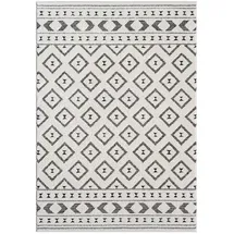 Carpet City "LOUNGE 9999", Grau, B:120cm H:15mm L:170cm, Obermaterial: 100, Polyester, Teppiche, Teppich, Kurzflor-Teppich Modern, Hoch-Tief-Struktur, Wohnzimmer, Schlafzimmer