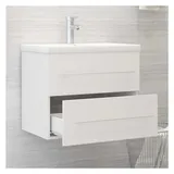 vidaXL Waschbeckenunterschrank Weiß 60x38,5x48 cm Holzwerkstoff