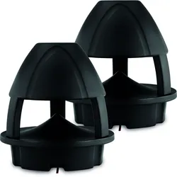 Pronomic HLS-560BT BK 360° Outdoor-Lautsprecher mit Bluetooth Schwarz 2x Set