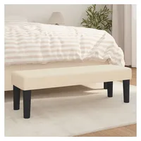 VidaXL Sitzbank Creme 100x30x30 cm Stoff