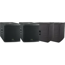 Pronomic C-118SA Aktiv Subwoofer + Cover 2x Set